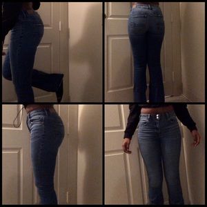 American Eagle High Rise Artist Flare Jeans